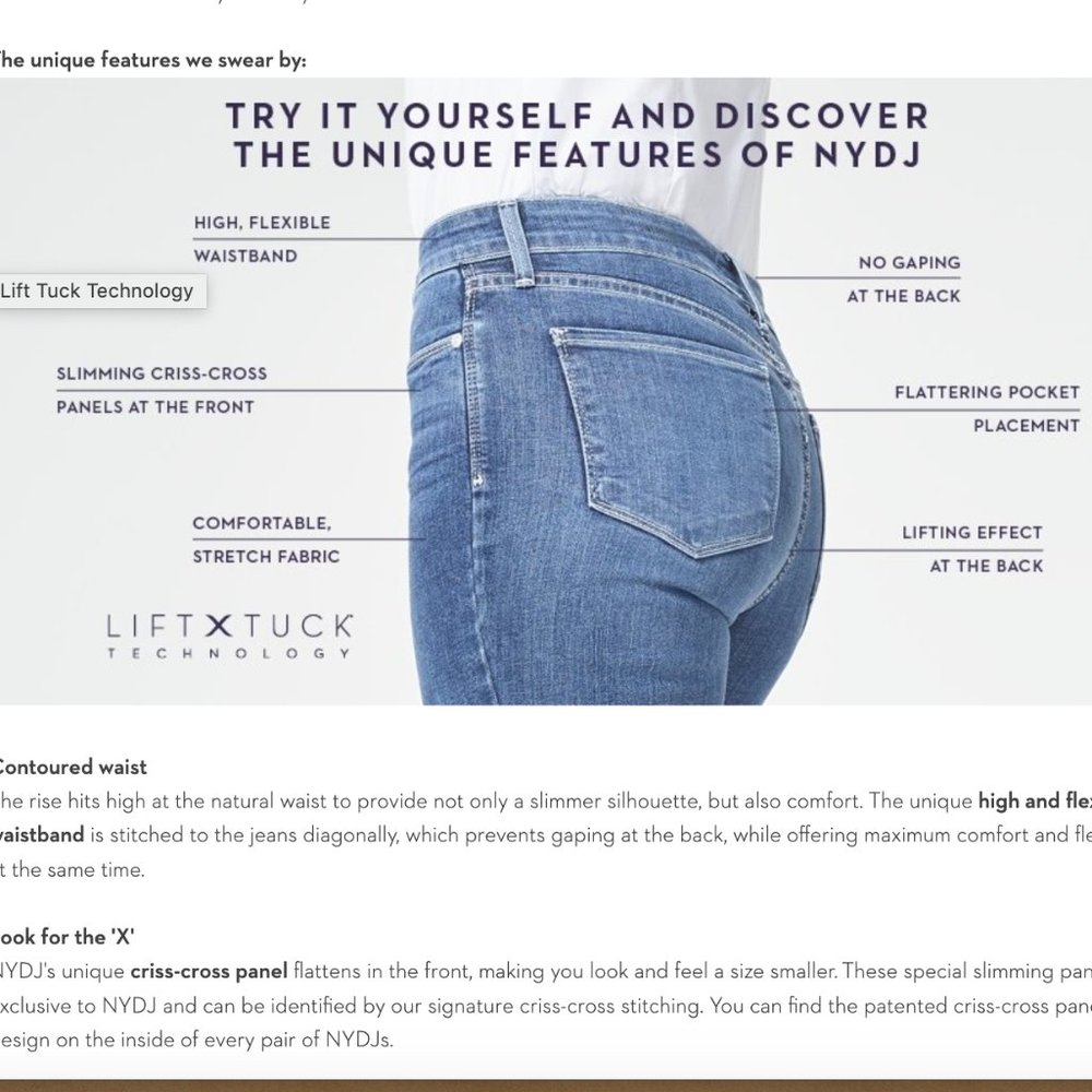 NYDJ Jade Gunmetal Denim Legging Mid Rise Size 2 - Picture 3 of 16